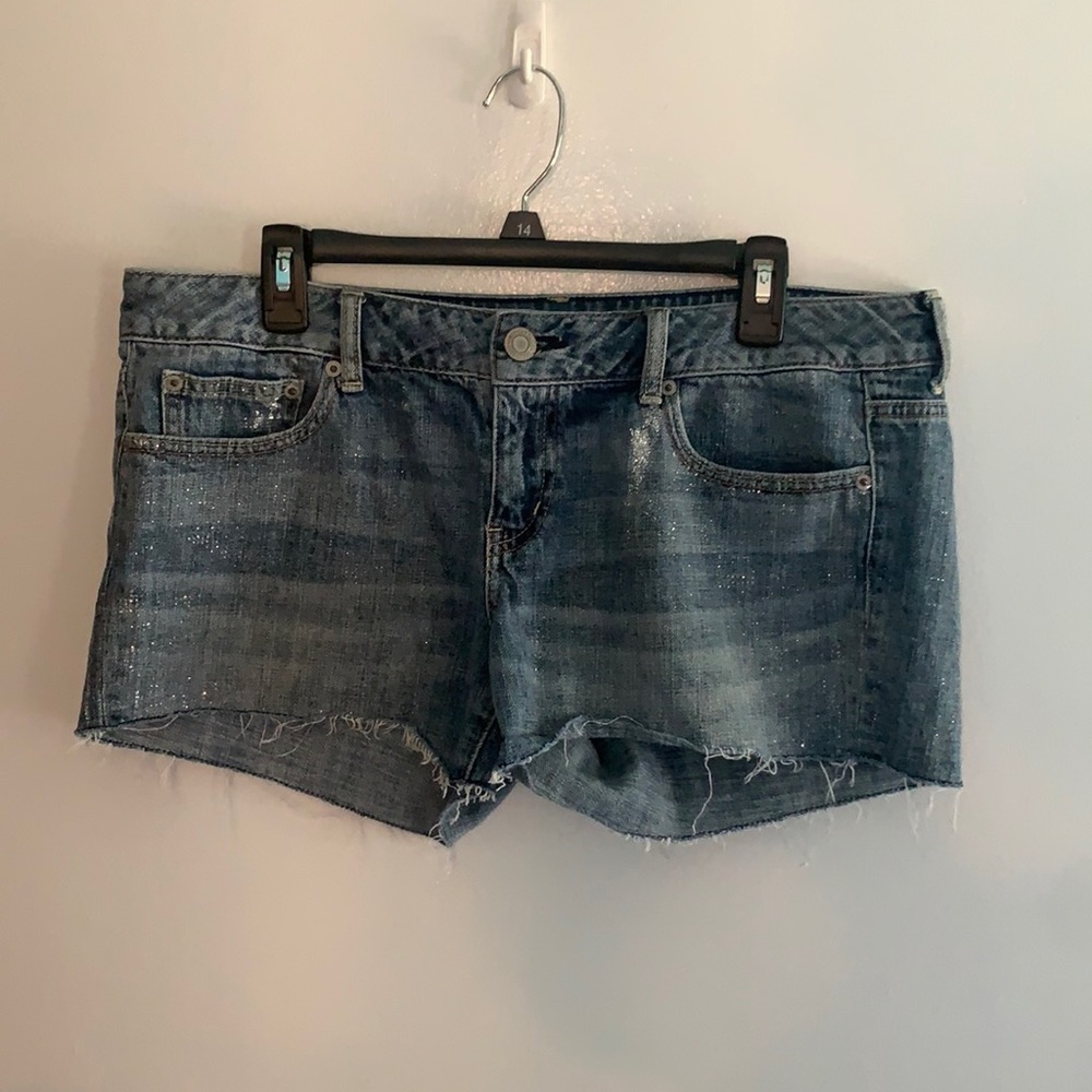 Sparkly American Eagle Jean Shorts